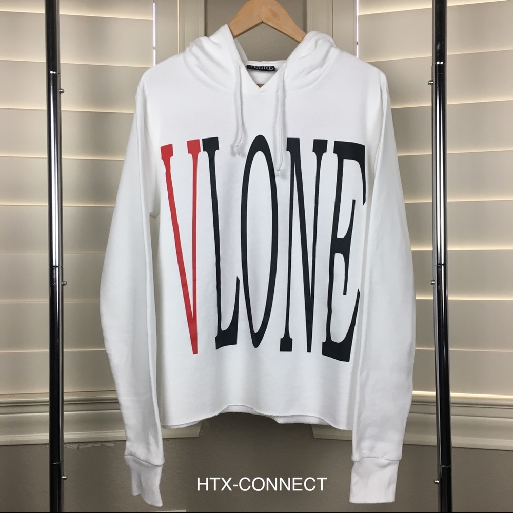 Vlone Hoodie White Staple auth (multiple sizes)